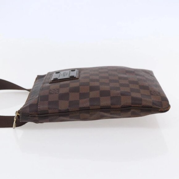LOUIS VUITTON Damier Ebene Pochette Platt Brooklyn Bag N41100 LV Auth BA6686 - Picture 6 of 16
